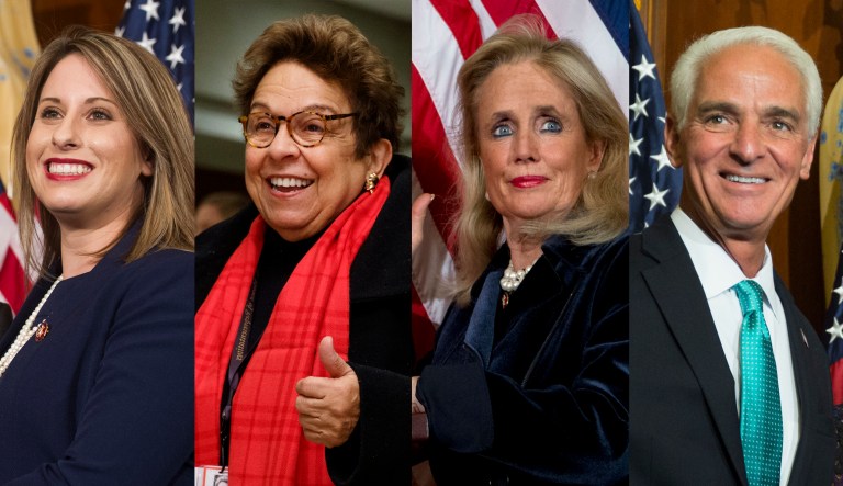 Katie Hill, Donna Shalala, Debbie Dingell, Charlie Crist.