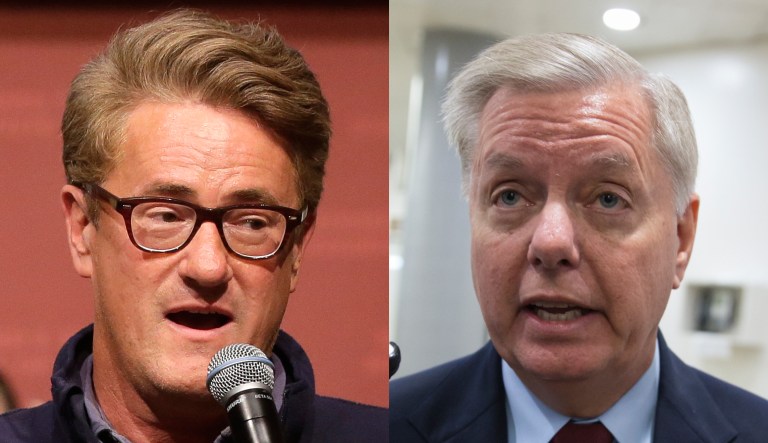 Joe Scarborough and Lindsey Graham.