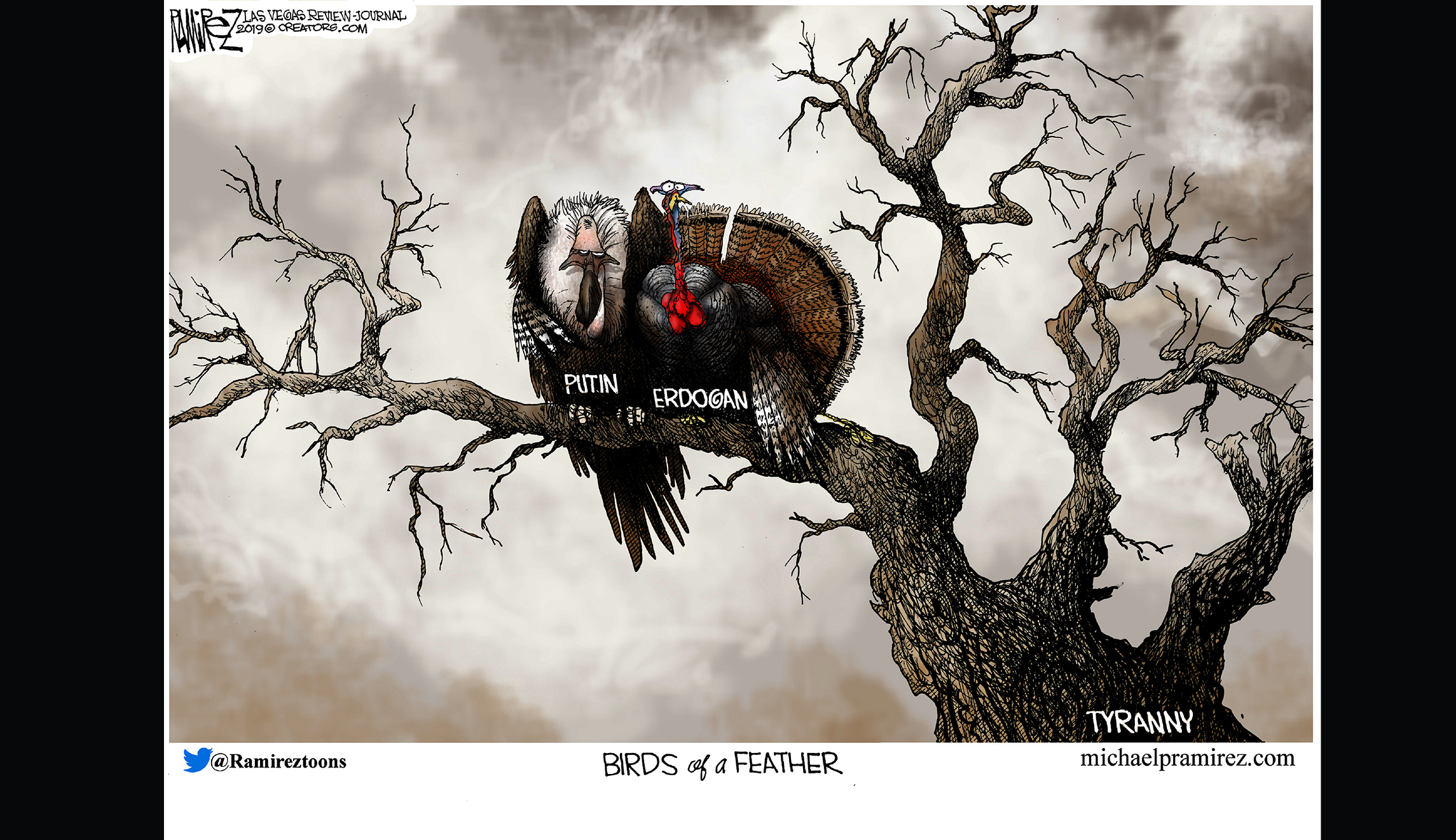 Editorial cartoon: Birds of a feather