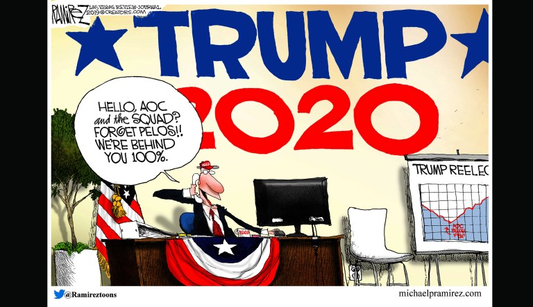 Editorial cartoon: Trump campaign backs ‘the squad’