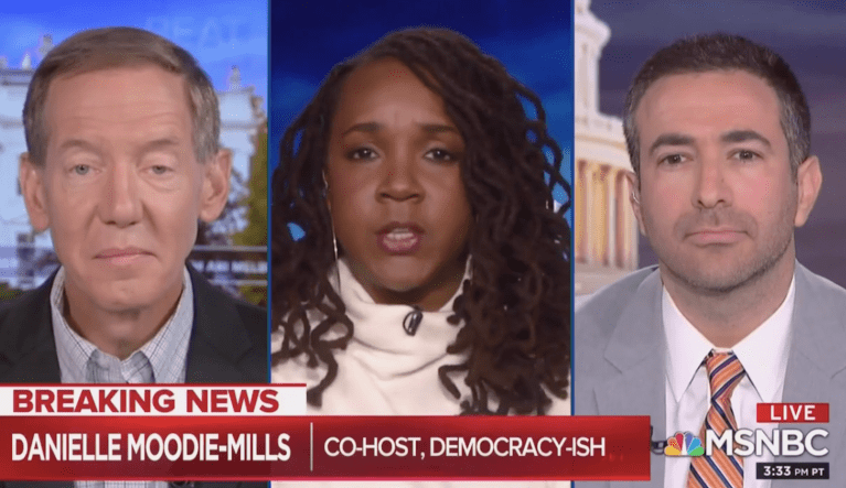 MSNBC: The Beat with Ari Melber featuring Danielle Moodie-Mills and Carl Cameron
