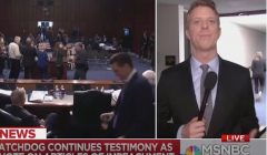 WATCH: Person yells ‘Epstein didn’t kill himself’ during live MSNBC impeachment coverage