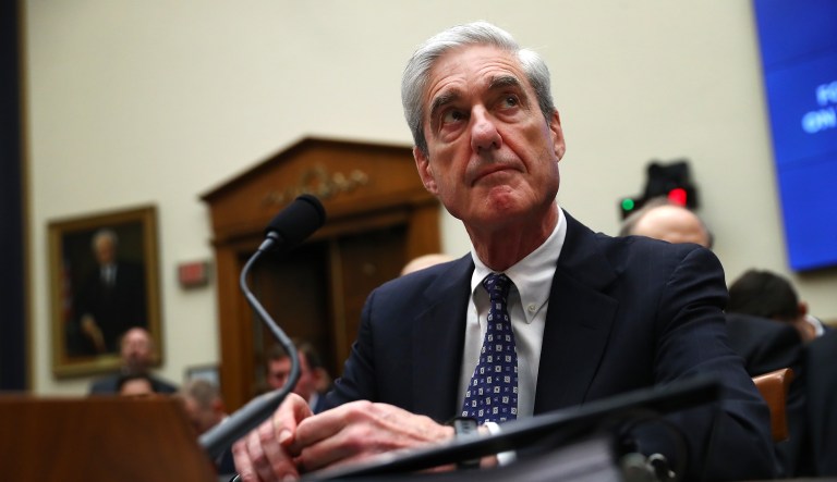 Robert Mueller, former special counsel for the U.S. Department of Justice, listens during a House Intelligence Committee  hearing in Washington, D.C., U.S., on Wednesday, July 24, 2019. 