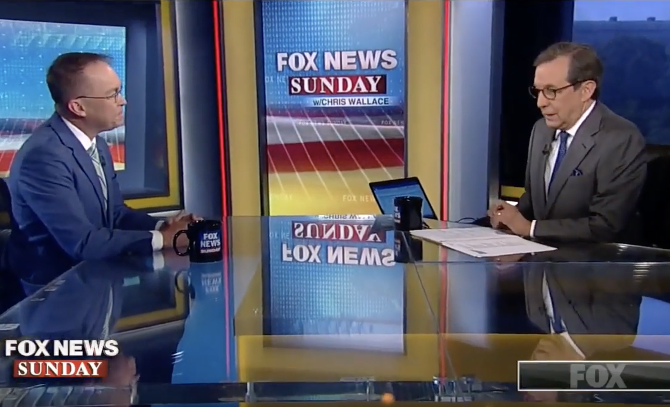‘Too much time reading between the lines’: Chris Wallace presses Mick Mulvaney on Trump’s Baltimore tweets