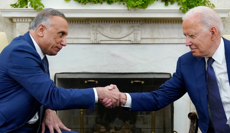 Biden and Iraqi PM announce end to US’s combat mission