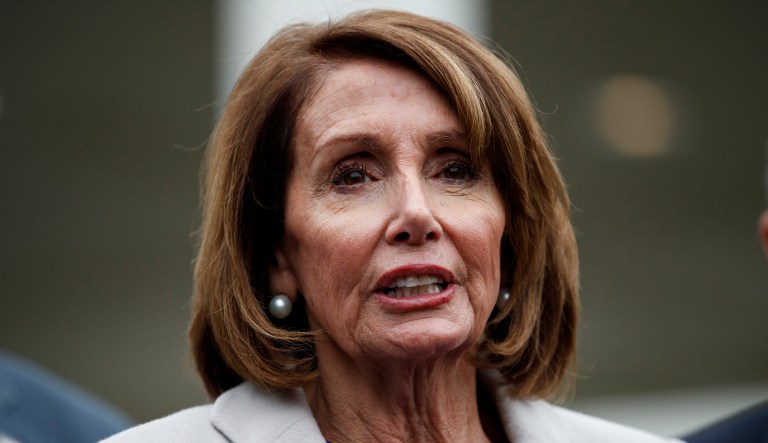 Speaker of the House Nancy Pelosi of Calif., speaks to reporters after meeting with President Donald Trump about border security in the Situation Room of the White House, Friday, Jan. 4, 2019, in Washington.