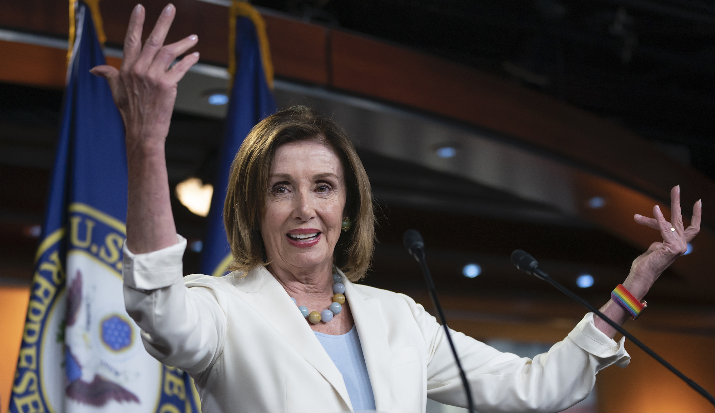 Pelosi encouraged public gatherings in late February, weeks after Trump’s China travel ban
