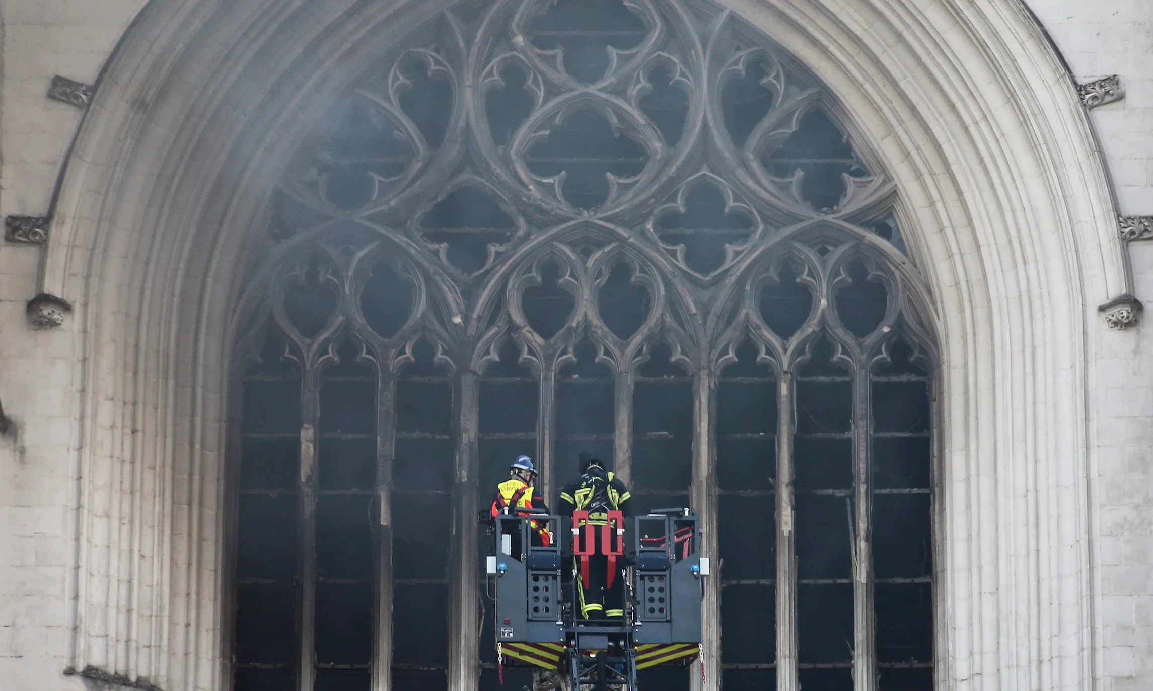 Arson inquiry underway after fire at 15th-century Nantes cathedral