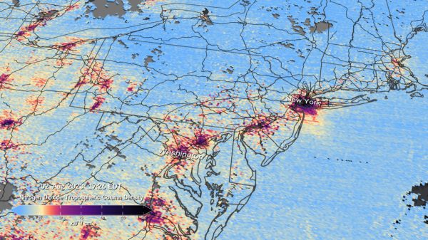 NASA releases first images from new pollution mapping instruments