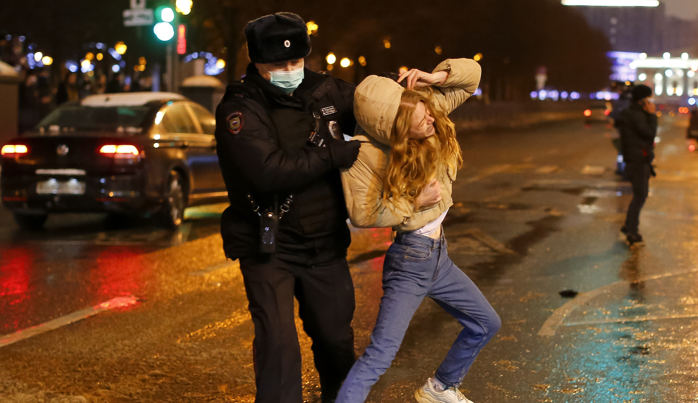 Putin’s police ‘deliberately targeted’ media during violent Navalny protests