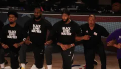 LeBron James and other Lakers players spotted wearing fake MAGA hats calling for justice in death of Breonna Taylor