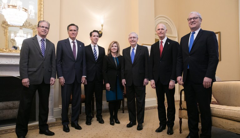 Rick Scott takes place among Senate GOP freshmen amid Florida recount