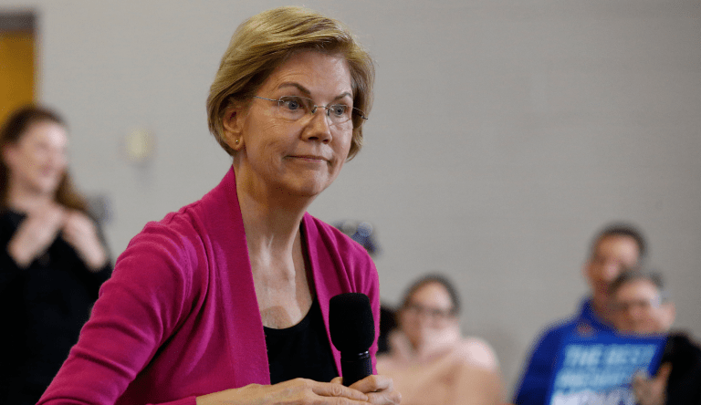 Democratic presidential candidate Sen. Elizabeth Warren, D-Mass., speaks during a town hall meeting Saturday, Jan. 25, 2020, in Muscatine, Iowa. (AP Photo/Sue Ogrocki)