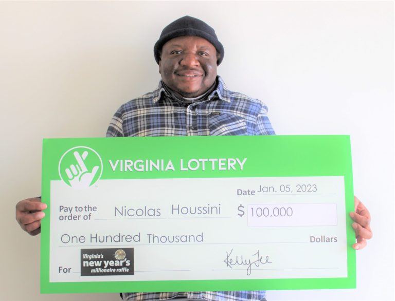 Nicolas Houssini, who became one of seven $100,000 winners in Virginiaâs New Yearâs Millionaire raffle, told lottery officials he plans to feed the homeless with his winnings. 