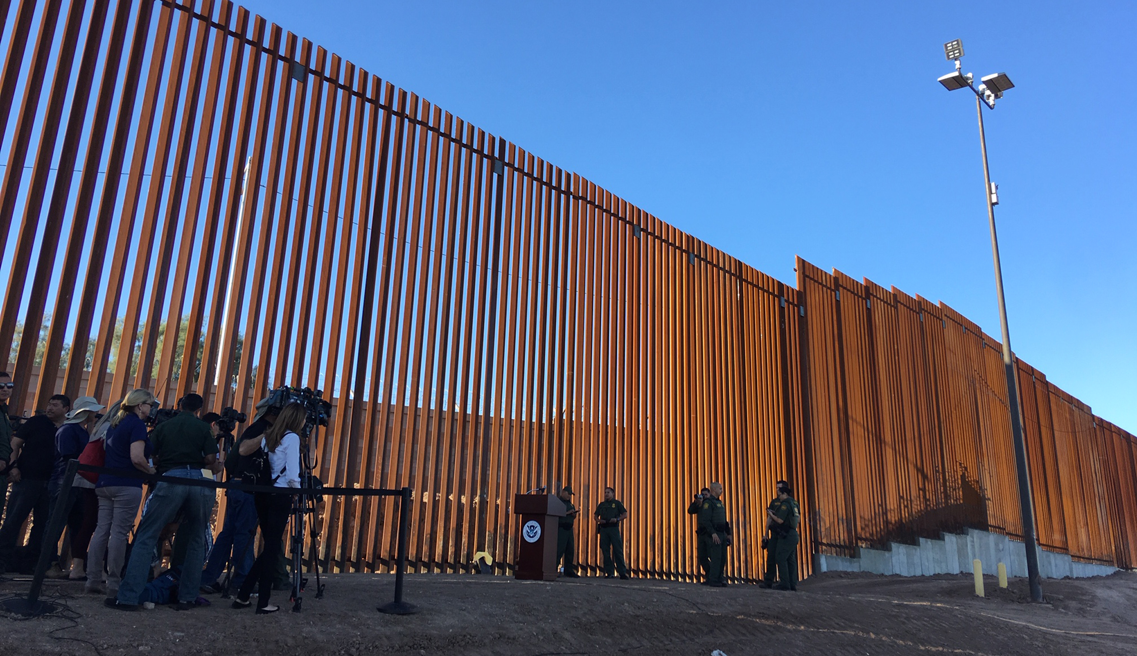 DHS unveils Trump’s first completed border wall project: ‘Walls work’