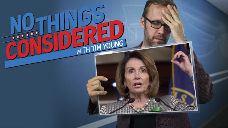 Nancy Pelosi thinks the wall is too high, Flake thinks Republicans don’t deserve power, and more on tonight’s No Things Considered!