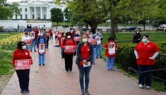 ‘Fight like hell’: Nurses protest near White House over lack of protective gear