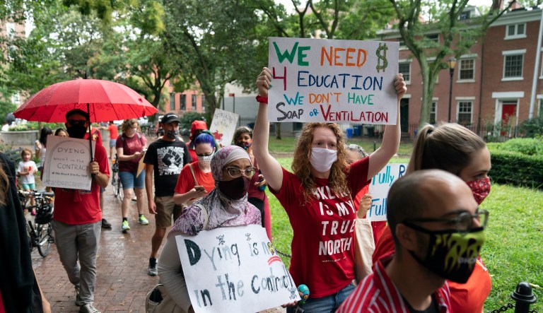 Teachers unions at war with districts over plans to return amid vaccination drive