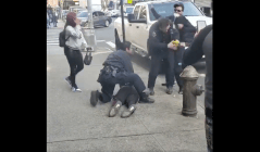 VIDEO: Man wearing medical face mask caught assaulting New York police officer