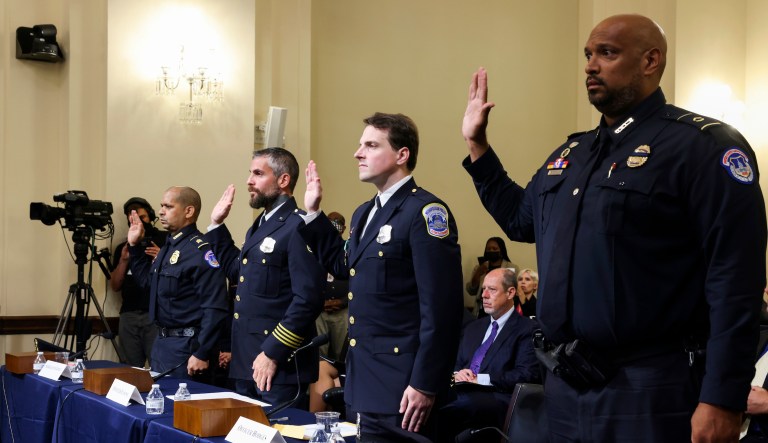 Officers in Jan. 6 hearing pull no political punches
