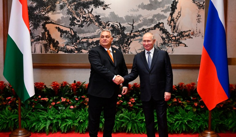 Putin meets Viktor Orban in China ahead of Xi visit as Hungary deepens rift with NATO allies