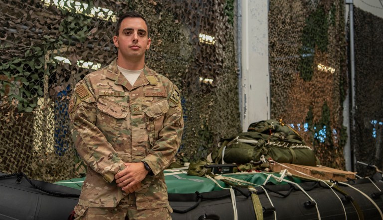 U.S. Air Force Tech. Sgt. Kenneth OâBrien, special tactics section chief from the 320th Special Tactics Squadron.