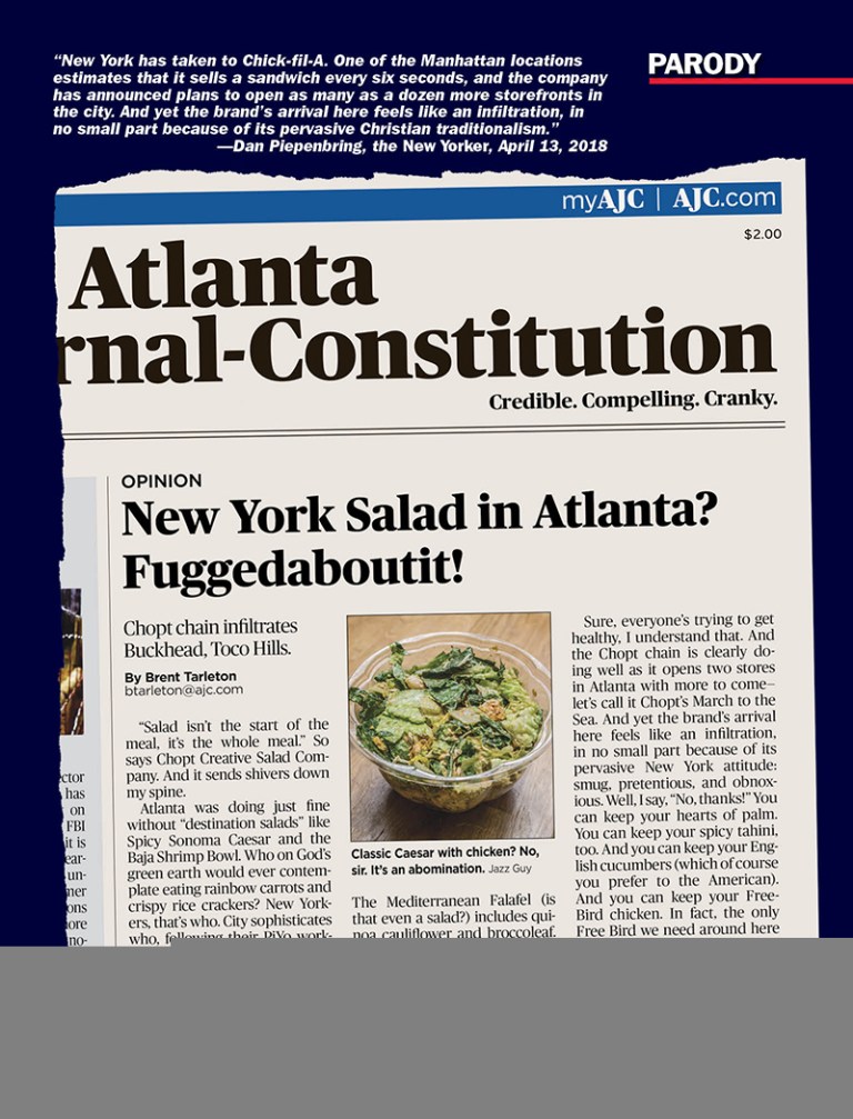 Destination Salads Infiltrate the South