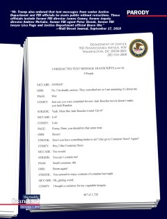 More FBI Text Messages