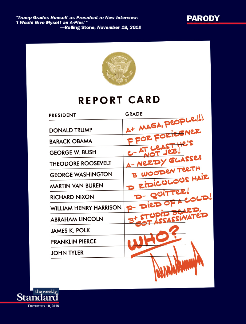 Presidential Report Card