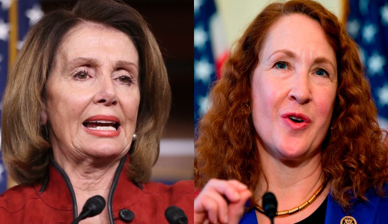 Nancy Pelosi and Elizabeth Esty.