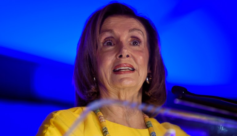 ‘Impeach Pelosi’: Scores of Trump supporters greet House Speaker in South Carolina