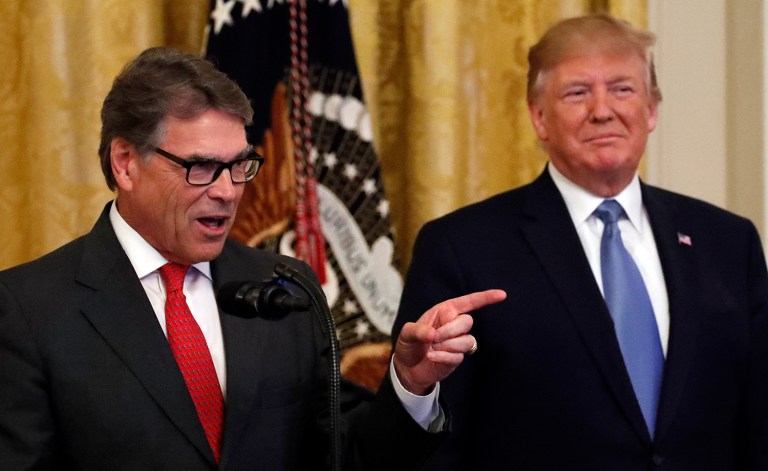 ‘Rick asked me to’: Trump blames Ukraine call on Perry