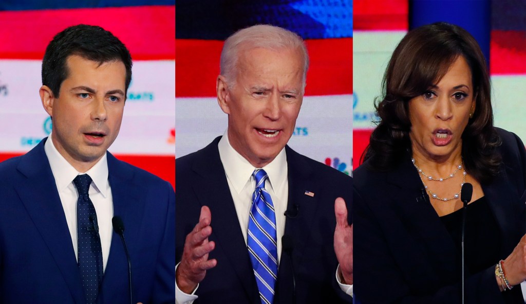 Pete Buttigieg debate performance aided by Kamala Harris attack on Joe Biden