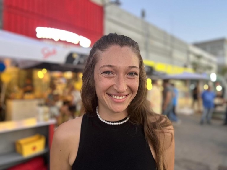 Maya Izoutcheev, 29, is one of the many survivors of the Re'im music festival massacre on Oct 7., a day that saw Hamas killing hundreds of Israelis in southern Israel. October 2023. 