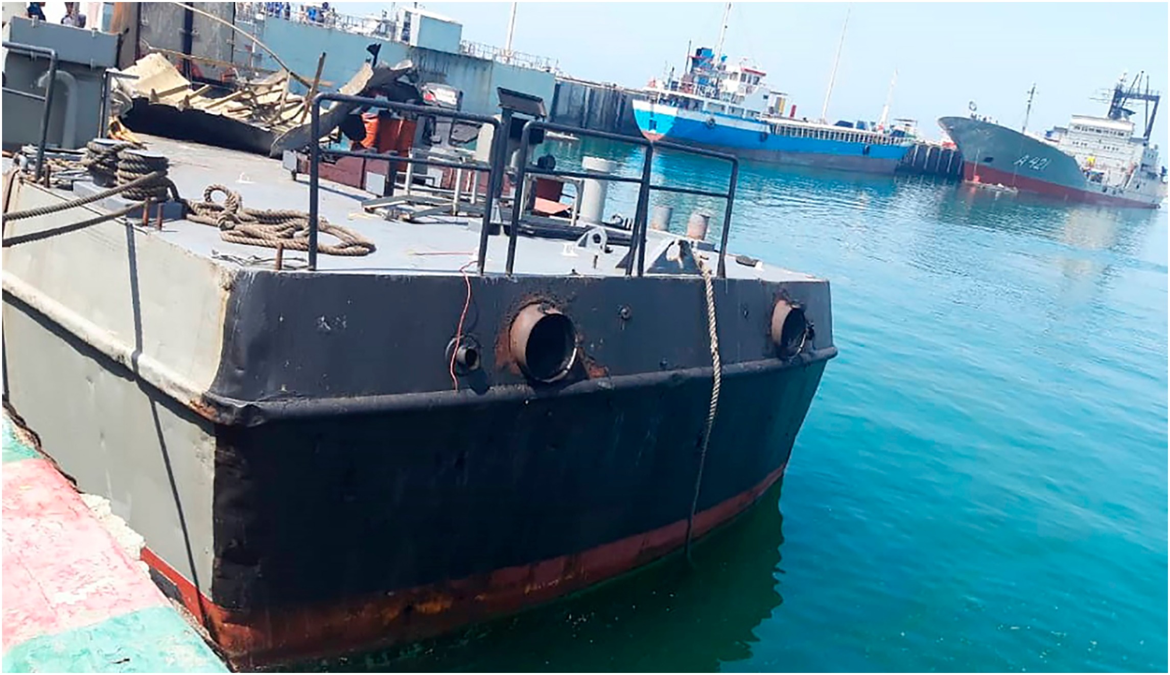 Iran strikes own ship with missile