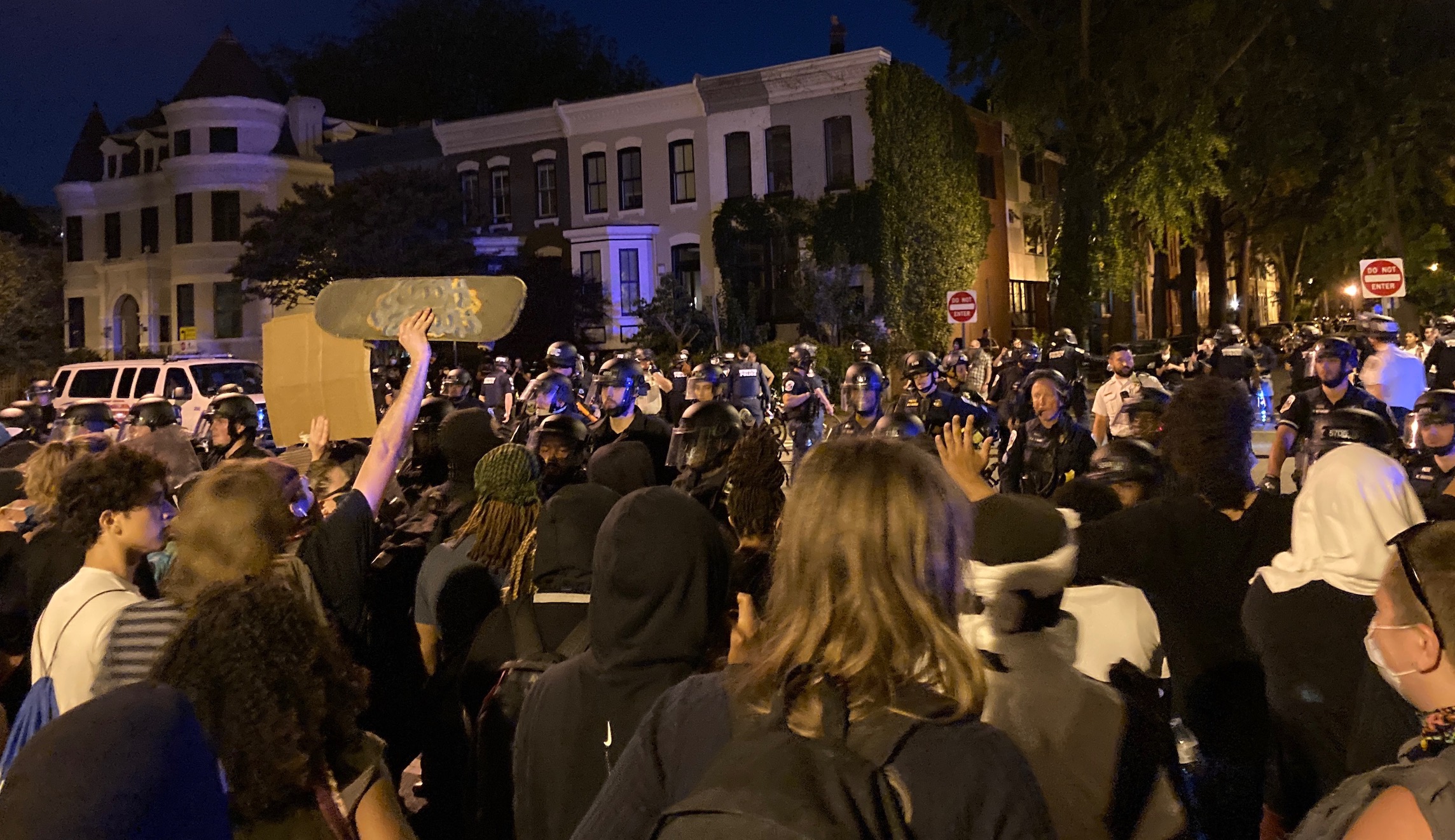 ‘Human tsunami’: Police wait for DC protesters to leave home that provided refuge