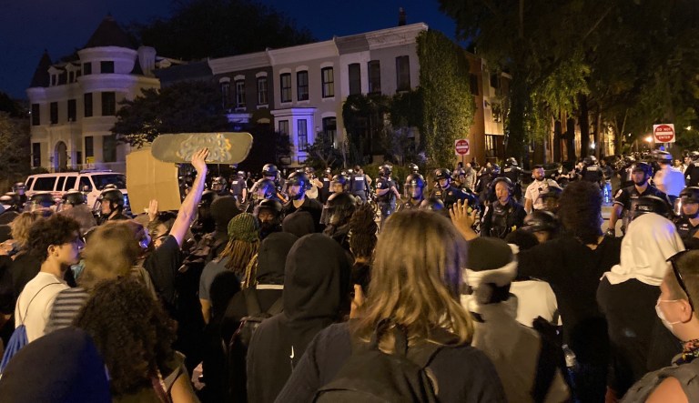 ‘Human tsunami’: Police wait for DC protesters to leave home that provided refuge