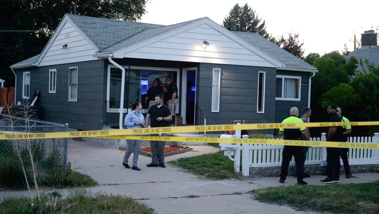 Salt Lake City police investigate a tip that may be connected to the disappearance of Mackenzie Lueck on Wednesday, June 26, 2019, in Salt Lake City. Salt Lake City Assistant Police Chief Tim Doubt said Wednesday night that detectives were serving a search warrant at the home in relation to the case, but refused to provide any more details. Lueck disappeared after taking a Lyft car June 17 from the airport to a park located miles from her apartment. 