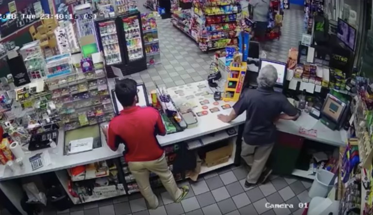 Rennie Defoe Jr. entered a gas station, grabbed three cases of beer, exited without paying. One of the store owners, 22-year-old Mehedeun Hasan then challenged Defoe to stop and shot him when he refused.