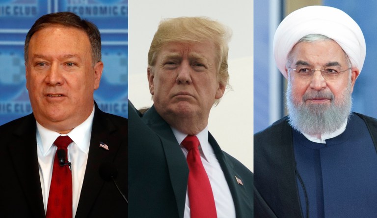 Mike Pompeo Donald Trump Hassan Rouhani