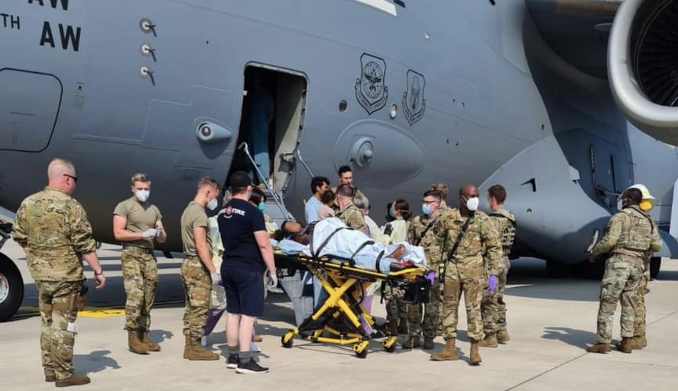 Afghan woman delivers baby aboard evacuation aircraft