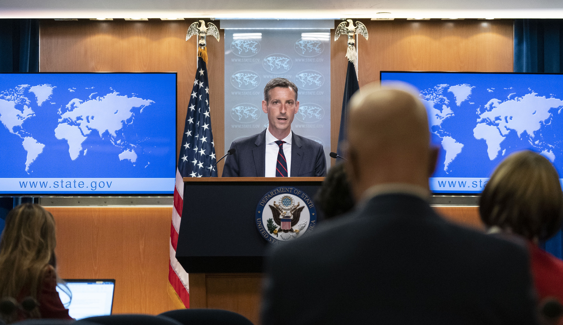 ‘They are sitting in the same room now’: US touts peace talks as Taliban offensive continues
