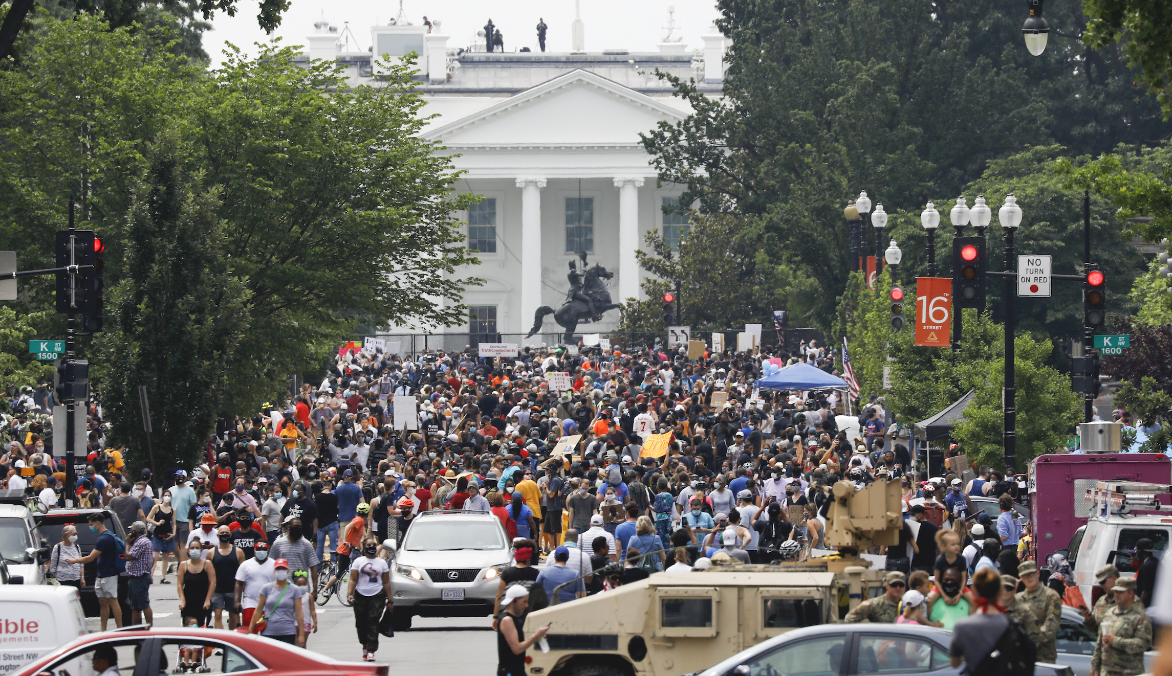 Protests caused net increase in social distancing, new study finds