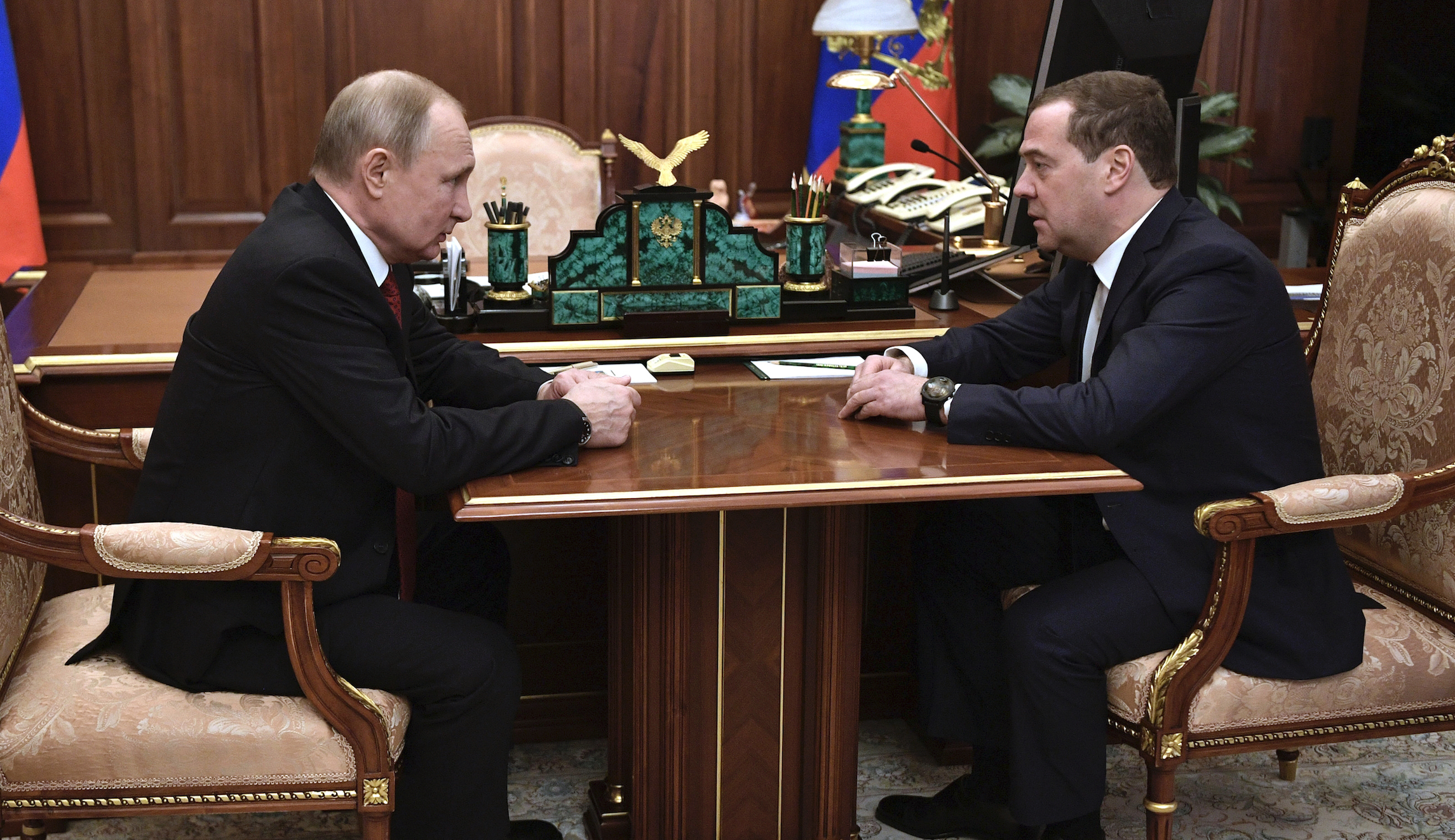 Russian Prime Minister Dmitry Medvedev and entire Cabinet resign suddenly