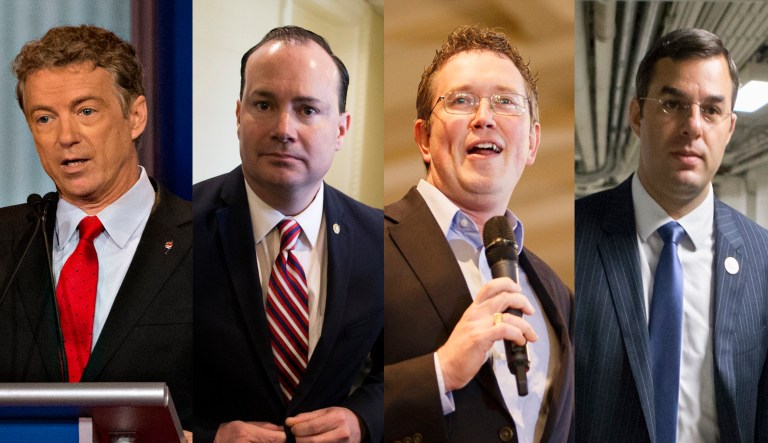 Rand Paul, Mike Lee, Thomas Massie, Justin Amash