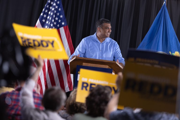 Dr. PrasanthÂ Reddy who is running for Congress in Kansas's 3rd Congressional District