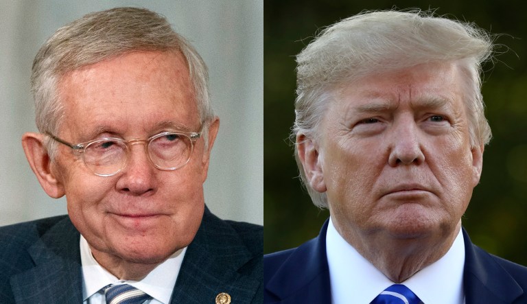 Harry Reid and Donald Trump.