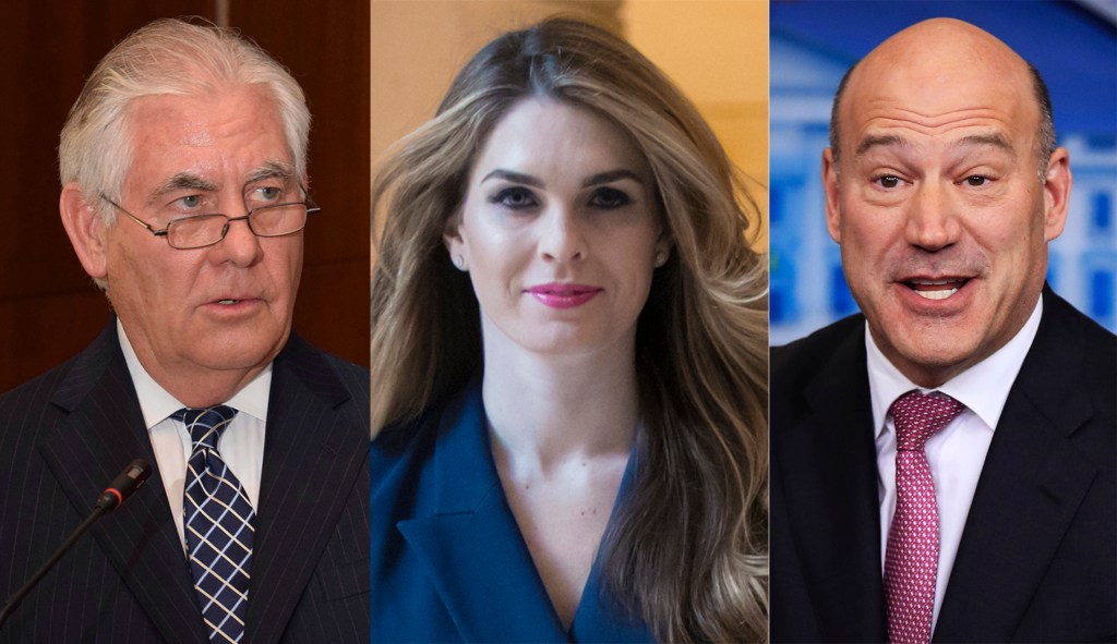 From Rex Tillerson to Hope Hicks, four top administration officials left in three weeks