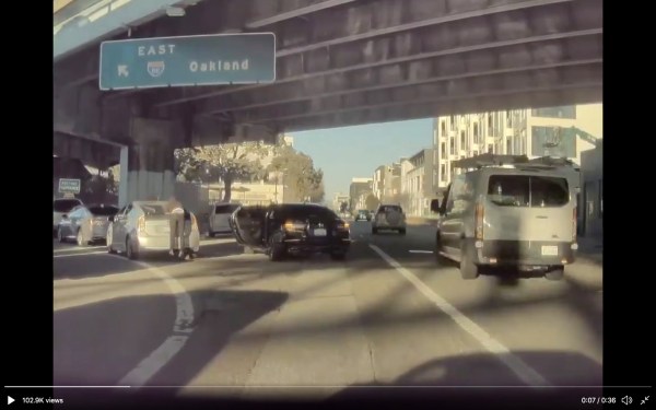 Video shows Prius broken into and robbed while sitting in San Francisco traffic