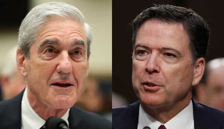 Mueller: Comey and I were ‘business associates’ Robert Mueller, James Comey.